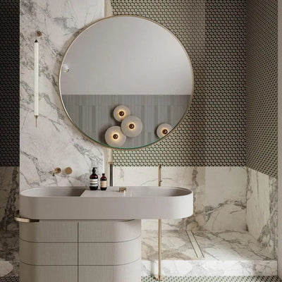 Moderne schwarze Wandleuchte CliffGlow - Moderne Wandleuchte aus Metall