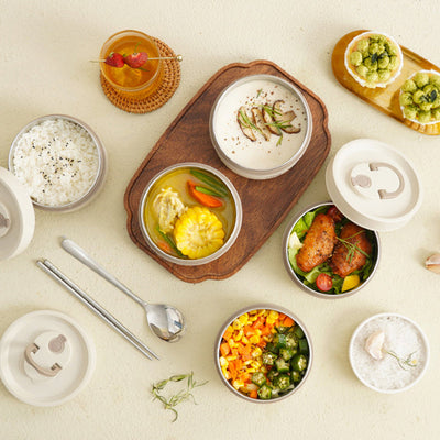 Lunch Box Contenedor térmico para alimentos fabricado en acero inoxidable