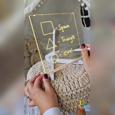 Bloc de notas LED con colores