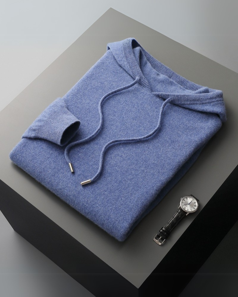 Hoodie made of 100% cashmere