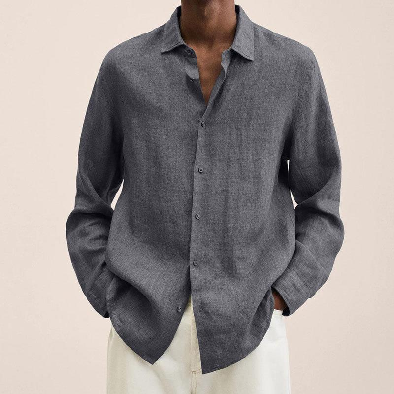 Elegantes natürliche Texturhemd für Herren - Albert