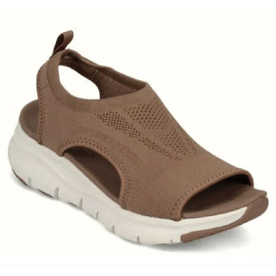 Damen-Sandalen - Sportlicher Slip-On - Luftiges Mesh - Dämpfende Sohle