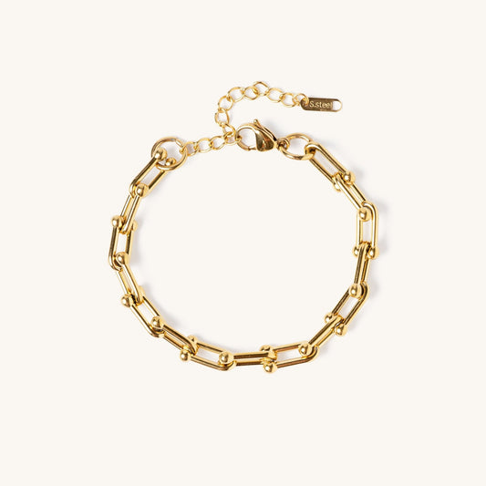 Isla | Bracelet chaîne plaqué or étanche - Taille ajustable