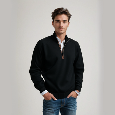 Bequemer Herrenpullover mit Reißverschluss | Perfekt für alle Jahreszeiten