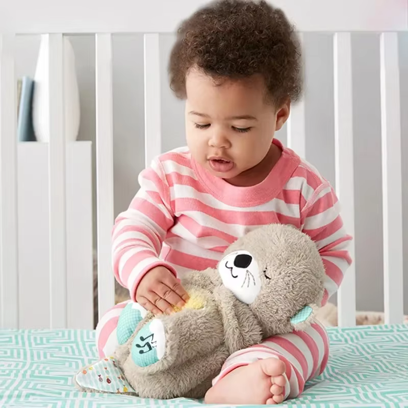 Peluche avec musique apaisante et mouvement de respiration