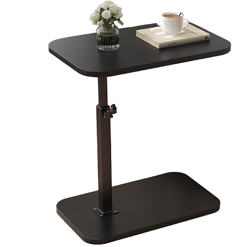 ADJUSTA - Verstellbarer Beistelltisch mit Holzplatte und Metallgestell