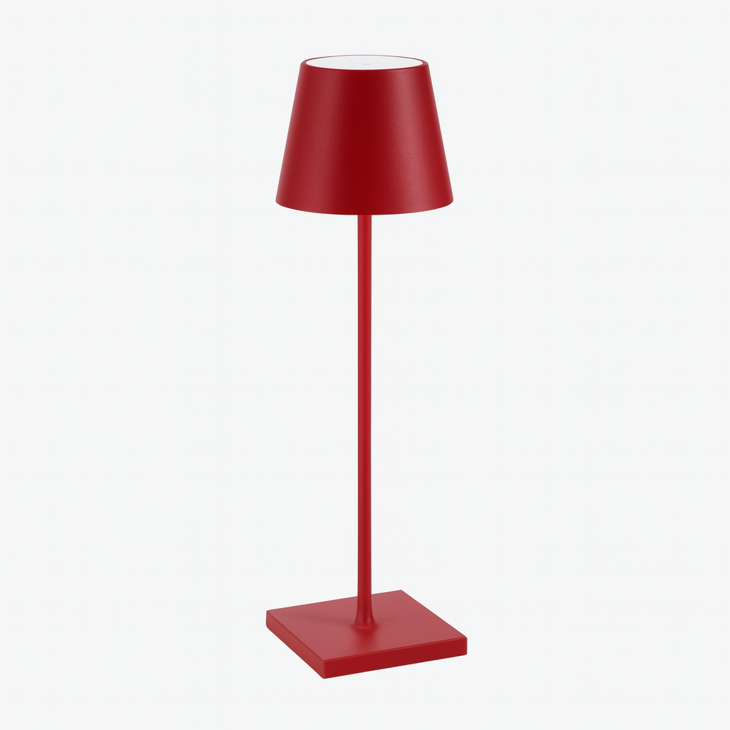LED Lamp Waterproof Minimalist wine red