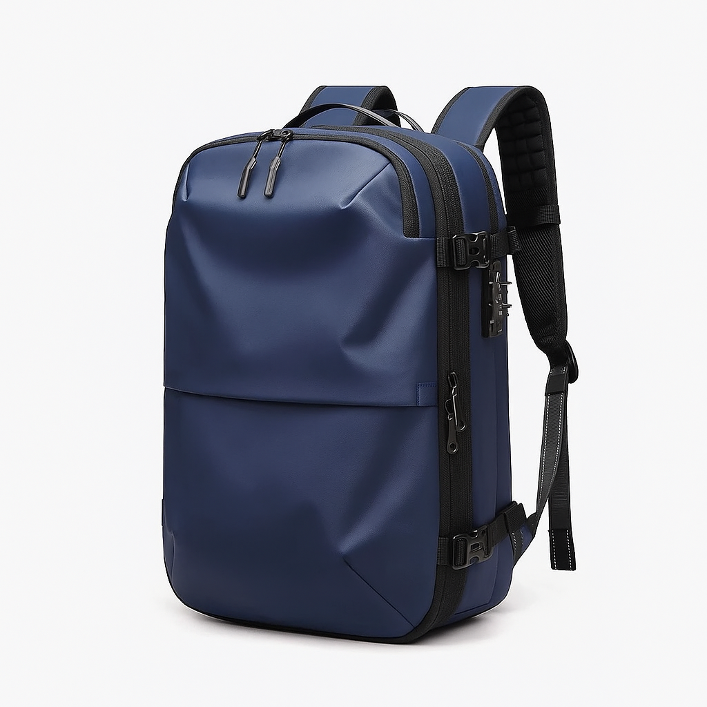 60L Travel backpack blue