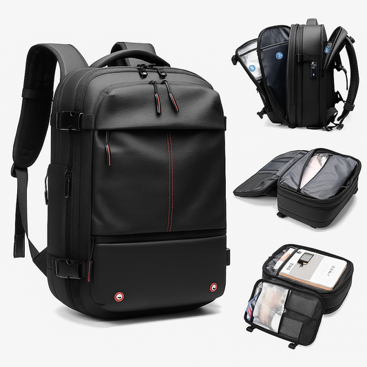 60L Travel backpack black