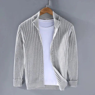 Strickpullover mit Reißverschluss