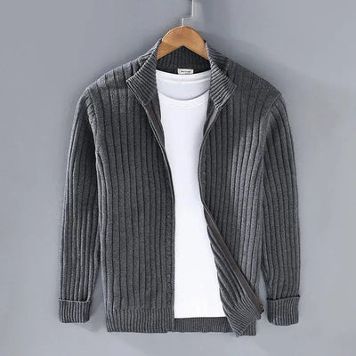 Strickpullover mit Reißverschluss