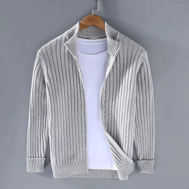 Strickpullover mit Reißverschluss