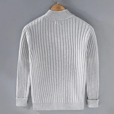 Strickpullover mit Reißverschluss