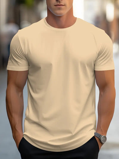 Owen - Herren T-Shirt aus Baumwolle, einfarbig – lässig & trendig