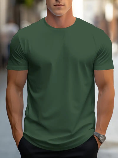 Owen - Herren T-Shirt aus Baumwolle, einfarbig – lässig & trendig