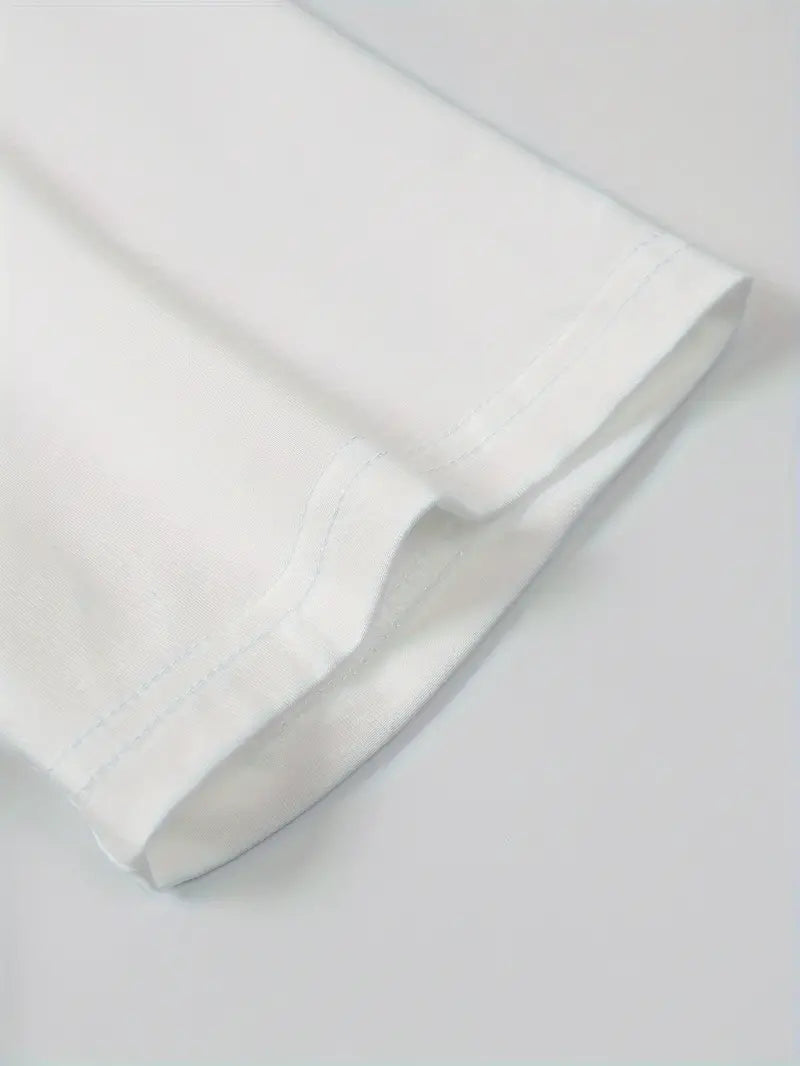 Άσπρο ανδρικό T-shirt με κοντά μανίκια