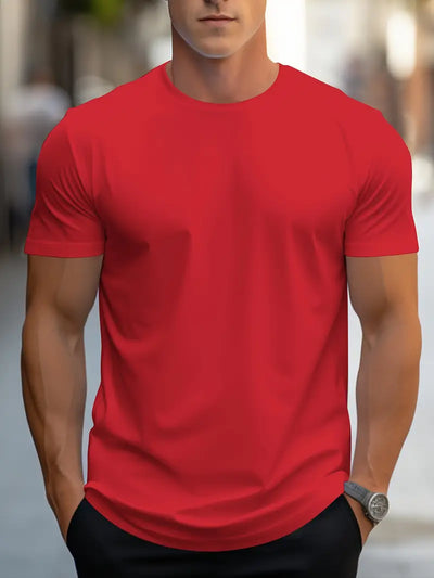 Owen - Herren T-Shirt aus Baumwolle, einfarbig – lässig & trendig