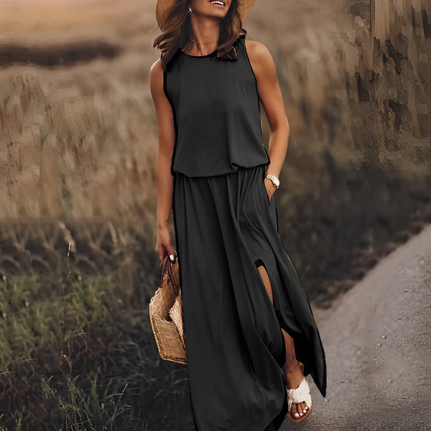 Jonna - Elegantes Farbenfrohes Kleid