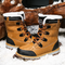 Men's Winter Boots - Warm Lined Snow Shoes with Non-Slip Sole
