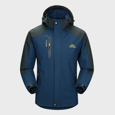 Herren-Softshell-Outdoorjacke mit Kapuze, winddichter Membrane und wasserabweisender Ausrüstung