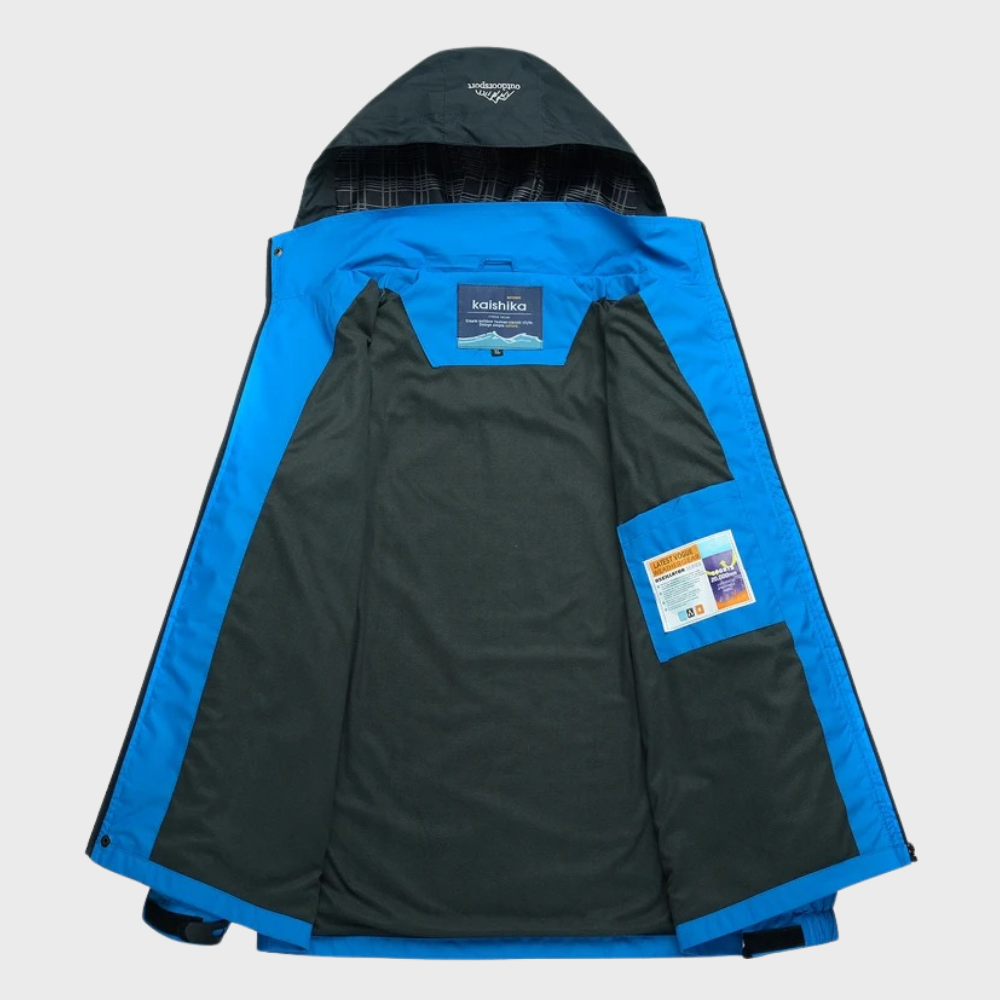 Herren-Softshell-Outdoorjacke mit Kapuze, winddichter Membrane und wasserabweisender Ausrüstung