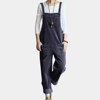 Lässiger Cordsamt-Sommer-Overall für Frauen