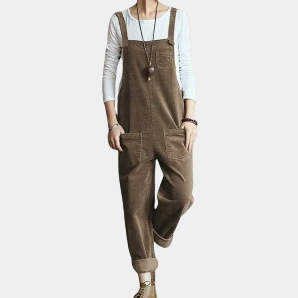 Lässiger Cordsamt-Sommer-Overall für Frauen