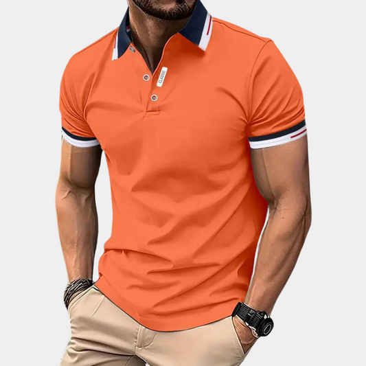 Rory - Elegante polo da uomo arancione