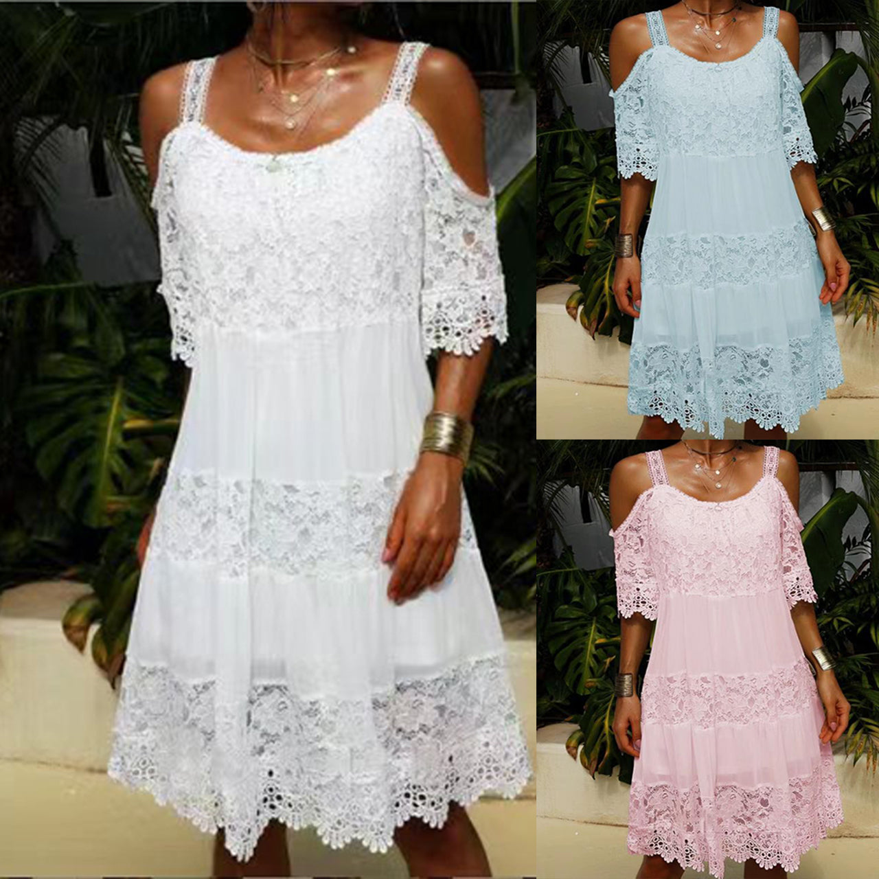 Acuza - Robe en dentelle chiffon