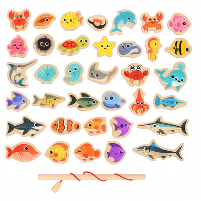 Fish & Learn | Magnetisches Holzspielzeug für Kleinkinder
