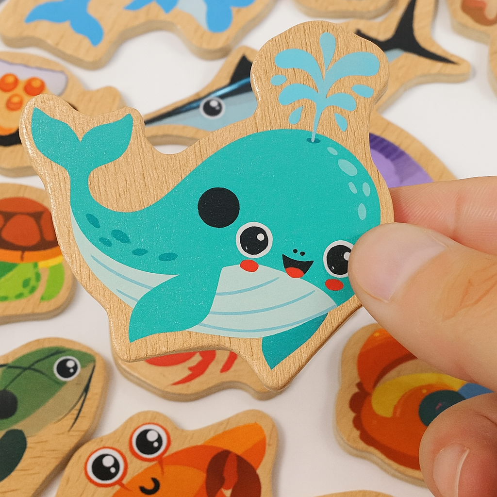 Fish & Learn | Magnetisches Holzspielzeug für Kleinkinder
