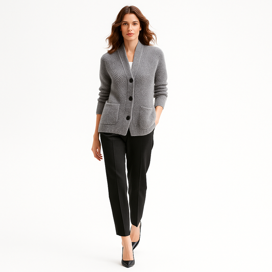 Dámsky pletený sveter | Hrubý golier | Voľný strih | Teplá pletená kvalita