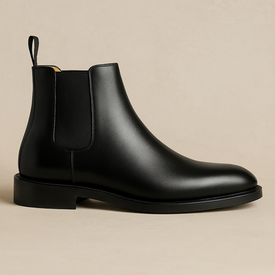Klassische Chelsea Boots aus Wildleder für Männer - Schwarze Schlupfstiefel mit elastischen Seiten für ganzjährige Vielseitigkeit
