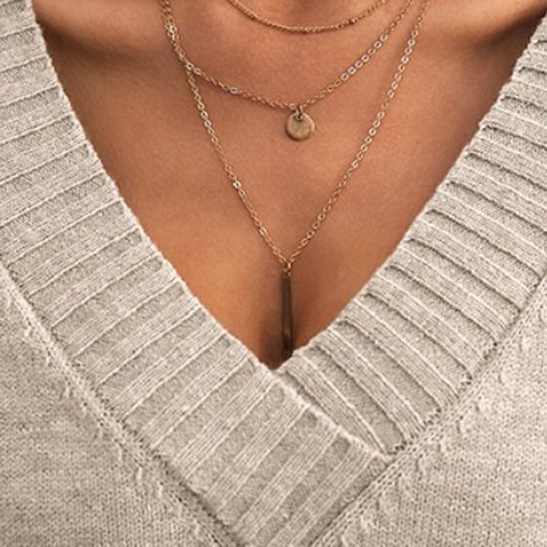 Joelle | Maglione casual con scollo a V