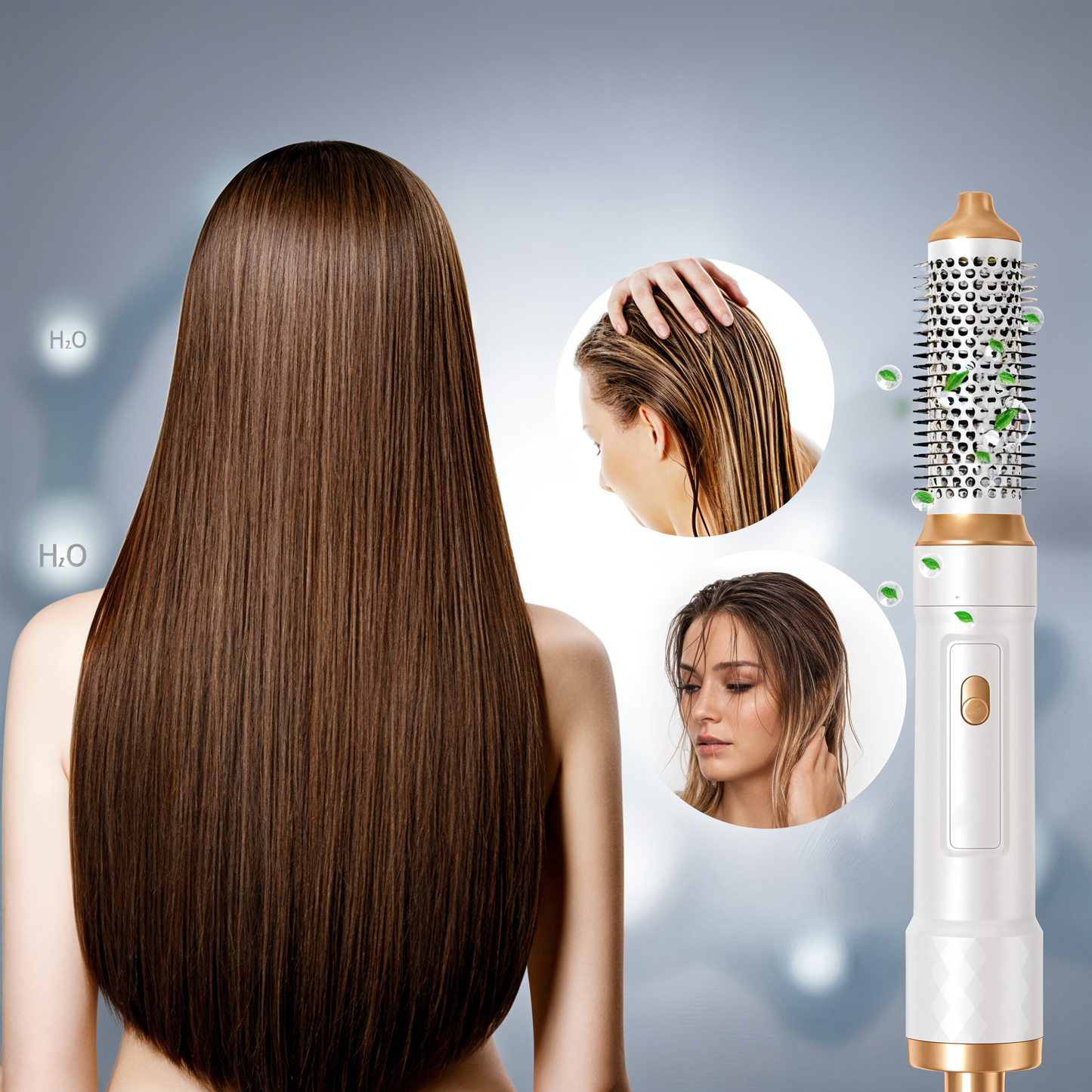 Sèche-cheveux 5 en 1 avec accessoires de coiffage