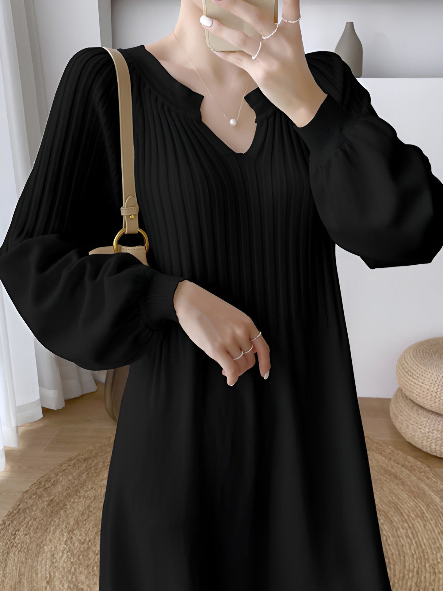 Φόρεμα πλεκτό για γυναίκες φθινόπωρο και χειμώνας | Ιδανικό για άνοιξη/καλοκαίρι