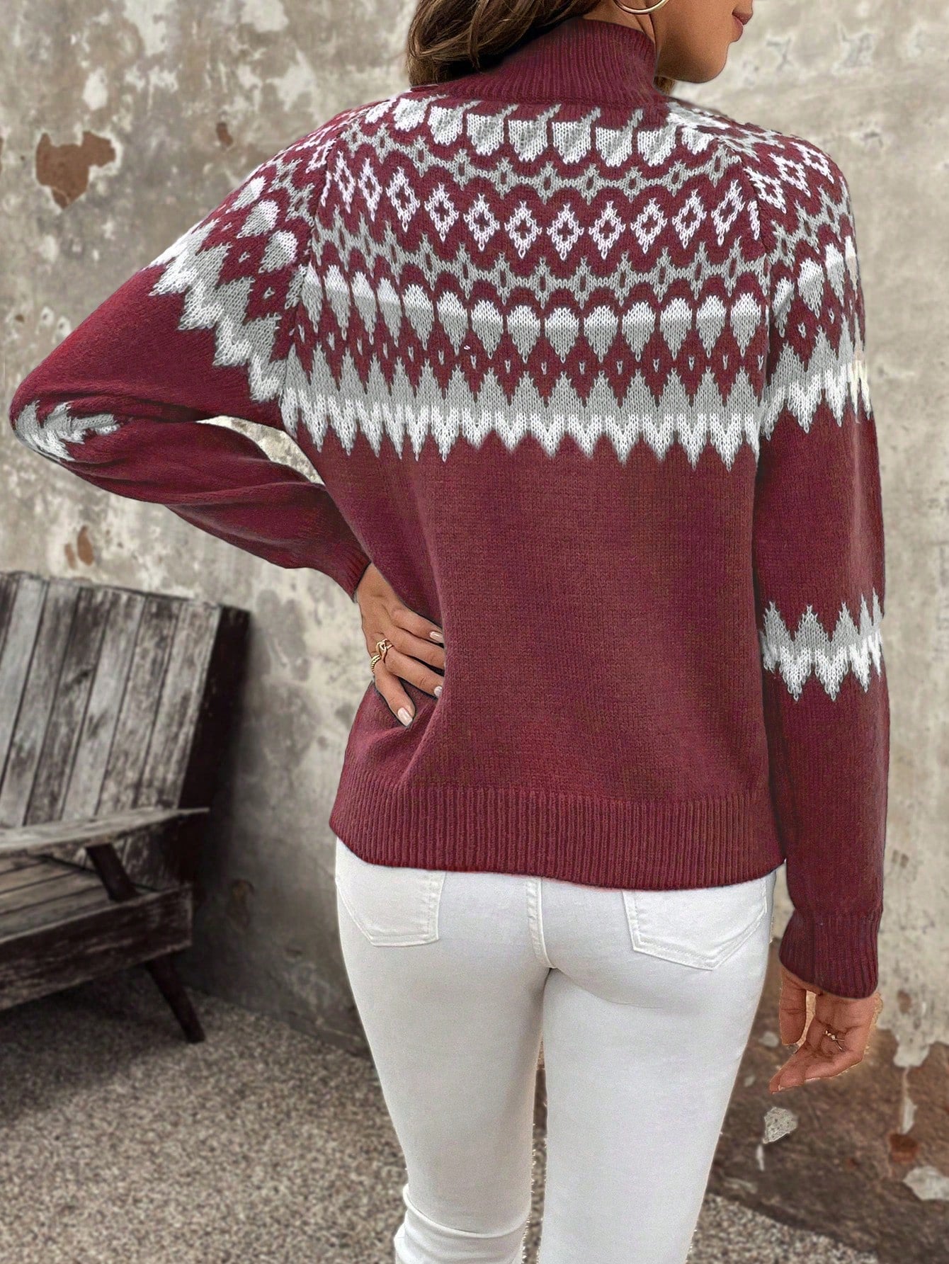 Klassischer Damen Rollkragenpullover
