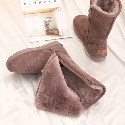 Warme Damen-Schneestiefel - Bequeme Winterstiefel mit Plüschfutter
