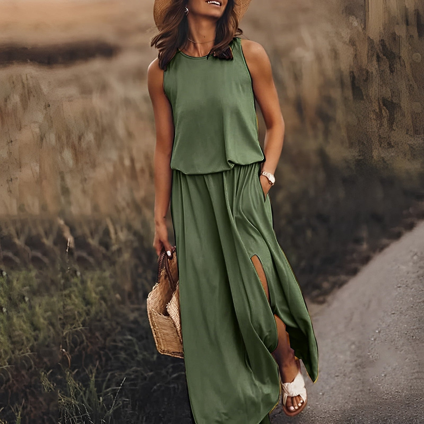 Jonna - Elegantes Farbenfrohes Kleid