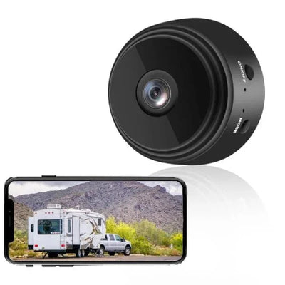 Kabellose Rückfahrkamera Full HD für Wohnmobil, LKW und Anhänger mit Nachtsicht und 360° drehbarer Halterung
