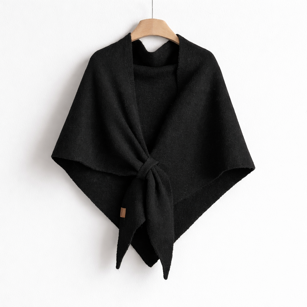 Triangular wool scarf for women 