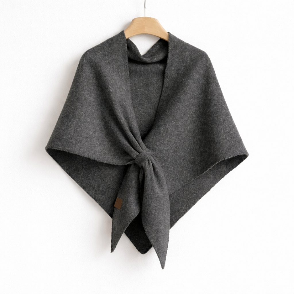 Triangular wool scarf for women 
