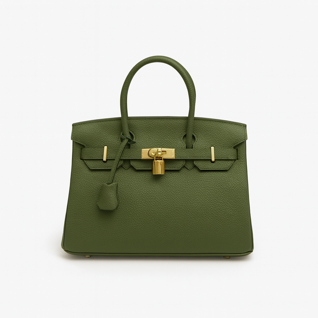 Leather Bag olive green