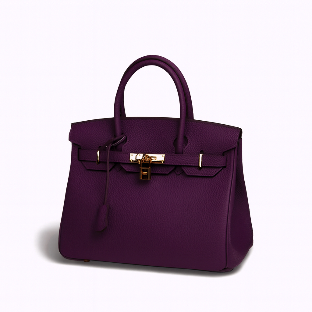 Leather Bag purple