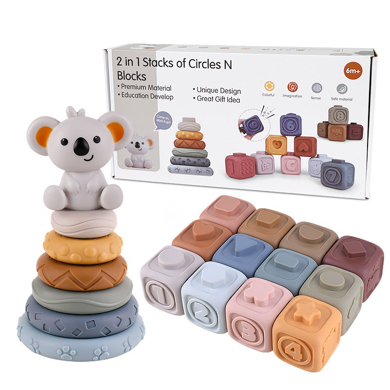 SensoryStack | Zahnungsfreundliches Stapelspielzeug