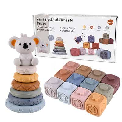 SensoryStack | Zahnungsfreundliches Stapelspielzeug