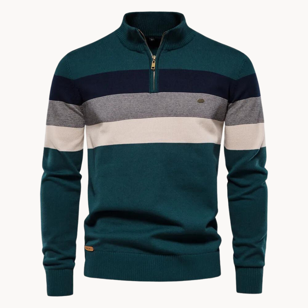 Modischer Pullover mit halbem Reißverschluss | Bequeme und modische Passform