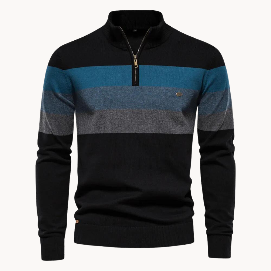 Modischer Pullover mit halbem Reißverschluss | Bequeme und modische Passform