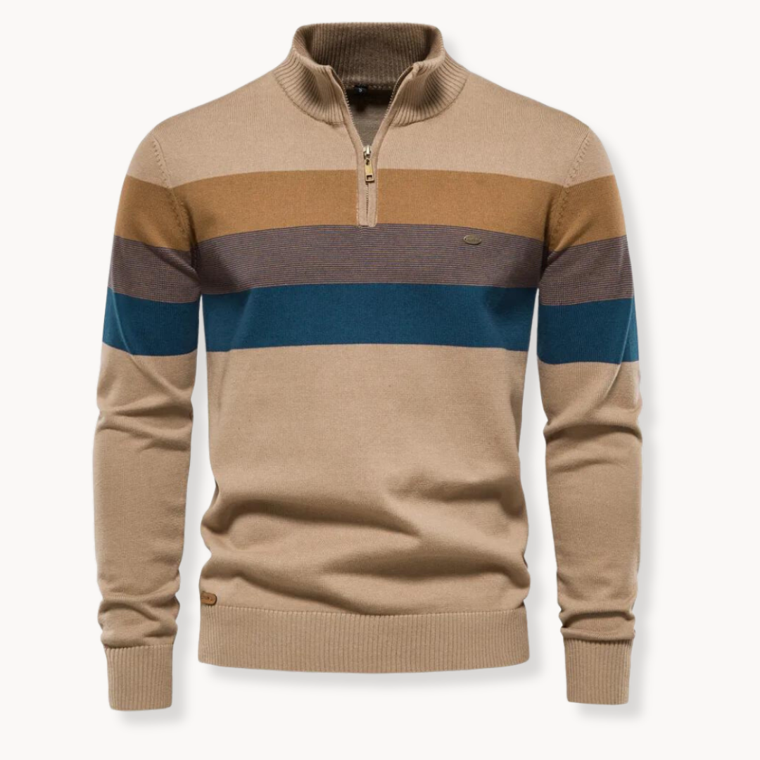 Modischer Pullover mit halbem Reißverschluss | Bequeme und modische Passform