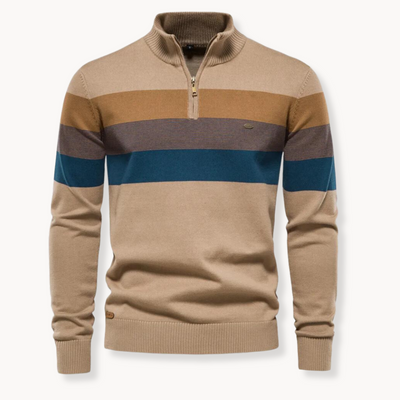 Modischer Pullover mit halbem Reißverschluss | Bequeme und modische Passform